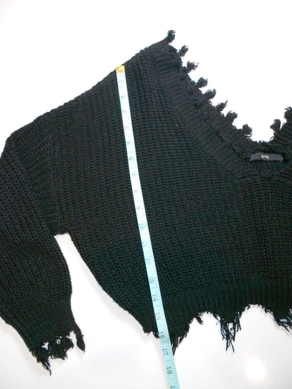 Zaful Fringe Black Top - Picture 8 of 9